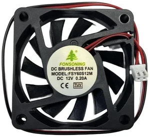 New FSY60S12M DC 12V 0.2A 60 * 60 * 10mm 2-Wire Server Cooling Fan New FSY60S12M DC 12V 0.2A 60 * 60 * 10mm 2-Wire Server Cooling Fan