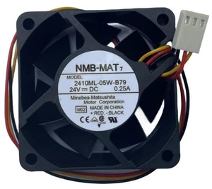 for NMB MAT 2410ML-05W-B79 DC 24V 0.25A 60x60x25mm Three Lines Square Cooling Fan for NMB MAT 2410ML-05W-B79 DC 24V 0.25A 60x60x25mm Three Lines Square Cooling Fan
