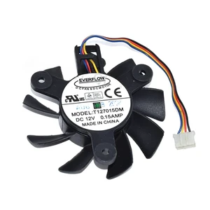 New for DC12V 0.15AMP 6.5CM Pitch 4.7CM EVERFLOW T127015DM Four Lines Graphics Card Cooler Fan New for DC12V 0.15AMP 6.5CM Pitch 4.7CM EVERFLOW T127015DM Four Lines Graphics Card Cooler Fan