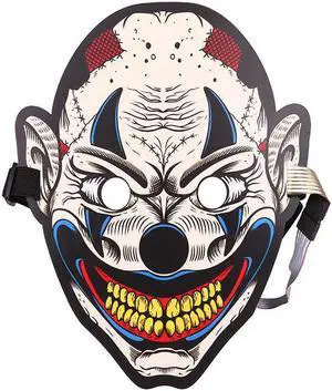 Halloween Mask Sound Activated Masks LED Light Mask Christmas Mask for Festival Cosplay Halloween Costume(K)