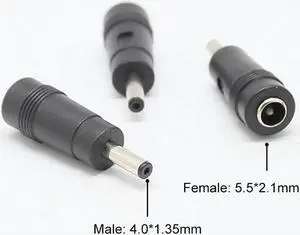 DC 5.5x2.1mm Female to 4.0x1.35mm Male Plug Connector Laptop Power Adapter Converter for UX21A UX31A UX32A UX32V Zenbook