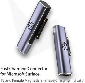 102W USB Type C PD Fast Charging Plug Converter for Microsoft Surface Pro 8 7 6 5 4 3 Go USB-C Adapter For Surface Book 1 2 3