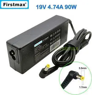 19V 4.74A 90W laptop charger ac power adapter for Aspire 5535Z 5536G 5536Z 5538G 5540 5541G 5542G 5543 5545 5550 5551 5552G