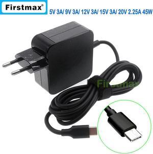 45W USB-C type C laptop ac power adaper charger for Flex 11 ChromeBook V130-14ISK IdeaPad V330-14ARR V330-14IKB EU Plug