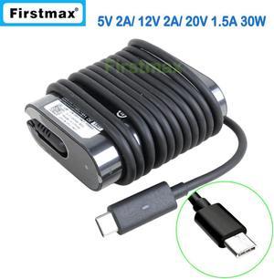 5V 2A 12V 2A 20V 1.5A USB-C type C AC adapter tablet pc charger for Latitude 11 5170 5175 5179 XPS 9365 Venue 8 Pro 5855