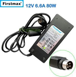 12V 6.6A 80W Power Supply for Posiflex POS JIVA  EA10953A 4PIN charger