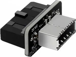 USB 3.0 (3.1 Gen 2) 19 Pin Header to USB 3.1 Type-E to 20 Pin A-Key Adapter for Type C Front Panel Chassis Bracket
