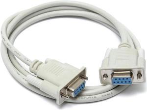 1.5M Serial RS232 9 Pin Female To Female DB9 9-Pin PC Converter Extension Cable