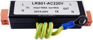 1PCS AC DC 220V Single Channel Power Surge Protector Lighting Protection with 2Pin Connector