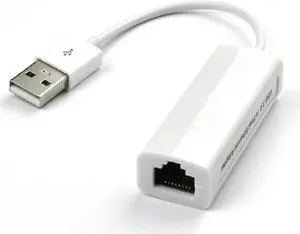 USB LAN Network Card White Color, Chip 8152 Mini USB 2.0 to RJ45 LAN Ethernet Network Adapter for PC, Laptop, Tablet