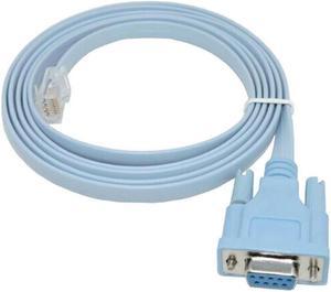 Network RJ45 to RS232 COM Port Serial DB9 Female Router Console Cable Adapter For