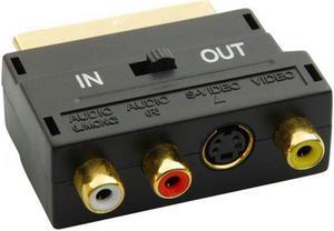 RCA to Scart Adapter For Video DVD Recorder TV Television Projector