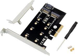 PCI-E X4 To M.2 B & M Key NGFF Solid State Drive Card M.2 NGFF SSD KEY M KEY B MKEY BKEY Expansion Card