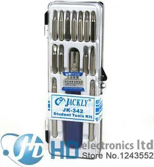 16 in 1 Screwdriver Tool Set For PDA NDS MP3 MP4 T5 T6 T8 T10 T15 16-in-1 JACKLY JK-342 Student Tool Kit