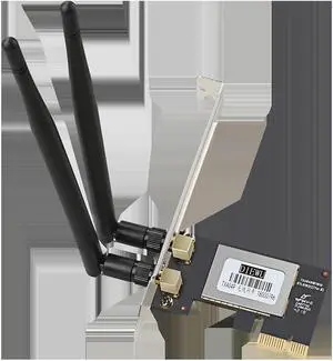 DIEWU desktop PCIe wireless 300Mbps lan card mini pci-e 2 antenna