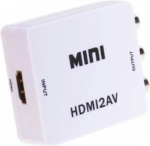 Mini HD Video Converter Box HDMI to RCA AV/CVSB L/R Video 480P 720P 1080P HDMI2AV Support NTSC PAL Output HDMI TO AV Adapter