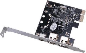 PCI-E 1X to 1394 Card 3 Port DV HD Video Capture Card pcie to 1394a 1394b 6pin VT6315N