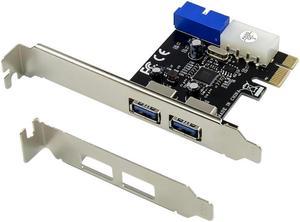 USB 3.0 PCI-E Expansion Card Adapter 2 Port USB3.0 Hub Internal 19pin 19 pin Header USB 3 to PCIE PCI express adapter Card