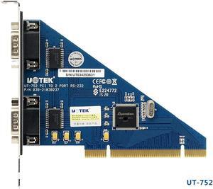 2 Port RS232 RS-232 Serial Port COM DB9 to PCI Card Adapter Converter systembase chipset Serial industry