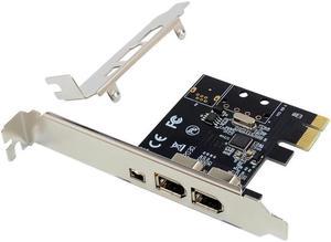 PCIe X1 3 Ports Firewire 4pin 9pin Expansion Card PCI Express 1394B 1394A VIA VT6315 Chipset Adapter PCI-E 1X to 1394 Soundcard