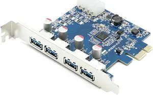 4 Port USB 3.0 PCI Express Card PCIe USB 3.0 Host Controller 4 x USB3.0 with VLI Controler NED720201 5GBPS