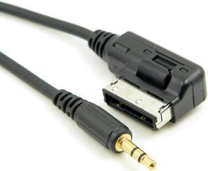 Media In AMI MDI to Stereo 3.5mm Audio Aux Adapter Cable for Car Mercedes Benz & Cell Phone