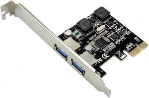 PCI-Express to 2 Port USB 3.0 Host Controller Card Adapter Hub Super Speed 5Gb/s