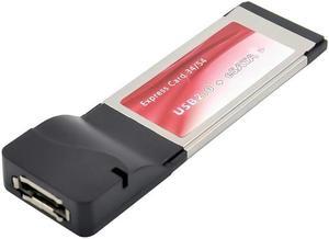 Express Card ExpressCard 34mm to usb2.0+eSata Hard Disk SSD Adapter e SATA sil3531 Chipset