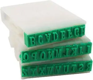 Detachable 26-Letters English Alphabet Plastic Stamp Set