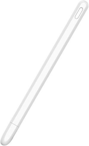 Tablet Press Stylus Pen Protective Cover for Pencil 2 Cases Portable Soft Silicone Pencil Case Accessory White