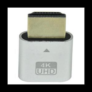 HDMI-Compatible 4K Dummy Plug with LED Light for Graphics Cards, PC Accessories,Desktop/Laptop Vistual Display Adapter B