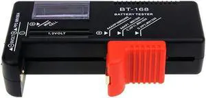 BT-168 AA/AAA/C/D/9V/1.5V Universal Button Cell Colour Coded Meter Indicate Volt Tester Checker BT168