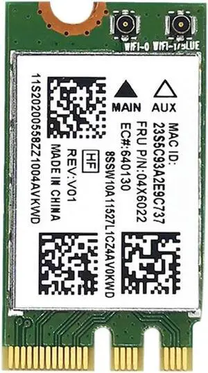 QCNFA335 Wireless Network Card, NGFF M2 Interface 4.0 Bluetooth Wireless Network Card Support System Win7/Win8/Win10