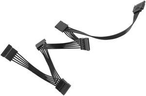 15 Pin SATA Power Extension Hard Drive Cable 1 Male To 5 Female Power Supply Splitter Adapter Cable For DIY PC Sever