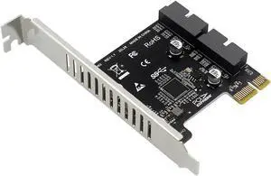Super Speed Pcie To 2 Port 19Pin USB 3.0 Riser Card PCI-e To Dual Internal 20Pin PCI Express Card Converter Adapter for Computer