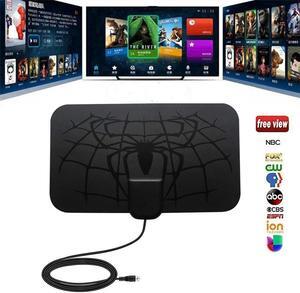 1 Pcs TV Antenna Digital HD TV Antenna VHF(170-240Mhz)/UHF(470-860Mhz) Mini Indoor TV Antenna