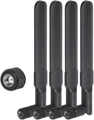 4PCS Dual Band Antenna 2.4Ghz 5Ghz 5.8Ghz 8Dbi MIMO RP-SMA Male Antenna For Router Wireless Network Card