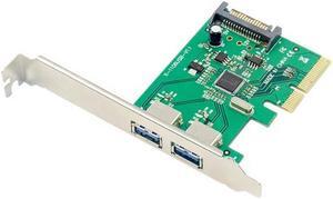 PCI-E To 2 Ports USB 3.1 Adapter card PCI Express 1x Type-A 2 Port USB3.0 Converter Card AMS1142 Chipset