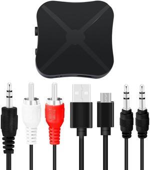 Bluetooth 4.2 Receiver And Transmitter Bluetooth Wireless Adapter Audio With 3.5MM AUX Audio For Home TV MP3 PC