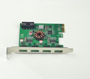 PCI-E Expansion Card USB 2.0 External 4x 9Pin Header 8-port USB2.0 to PCIe Card Adapter usb hub