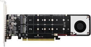 PCIe X16 to M.2 M-Key NVMEx4SSD RAID Splitter Card - A Must-Have Accessory for Your Server