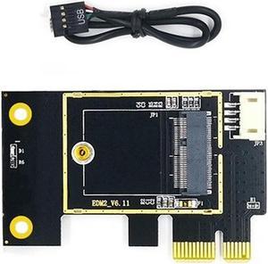 NGFF M.2 to PCIE Wireless Network Card Adapter Card Supports 7260 8265 1650 1675X AX200 AX210 Network Card