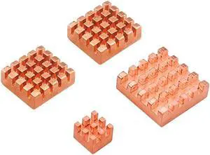 4Pcs Radiator Aluminum Fin for Orange Pi 3 LTS Heatsink with Thermal Adhesive Pasted Cooler Heat Dissipation