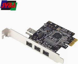 PCIE Combo 3x 1394b  Firewire Ports PCI-Express Controller Card, 1394 card TI Chipset  1 port internal 1394B 9pin