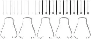 For Stylus Nib S6 Nib S7 Refill N10 Replaceable S22 Nib N20 Refill 1 Set 15 Black and 10 Gray Pen Heads+5 Clips