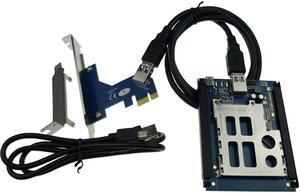 IT-GO PCIe PCI express USB 2.0 To ExpressCard 34 mm 54 mm slot Adapter PCIexpress to Express Card Converter Reader