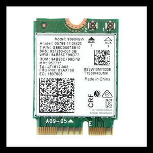 9560NGW Card 1730Mbps Wireless AC 9560 Dual Band 2.4G+5G Bluetooth 5.0 802.11Ac M.2 CNVI 9560NGW Wireless Adapter
