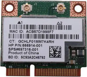 Dual Band BCM943228HMB 802.11A/B/G/N 300Mbps Wireless Card Bluetooth 4.0 Half MINI Pci-E Notebook Wlan 2.4Ghz 5Ghz