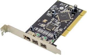 PCI 1394A+1394B FireWire card 2+1 Ports 1394 Port PCI Controller Card TI Chipset TI SN082AA2 + TSB81BA3