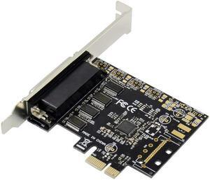 Pcie AX99100 Chipset PCI Express 4 ports Serial PCI-e 1x Expansion Card Multi RS232 DB9 COM Port to PCIe I/O Riser Card